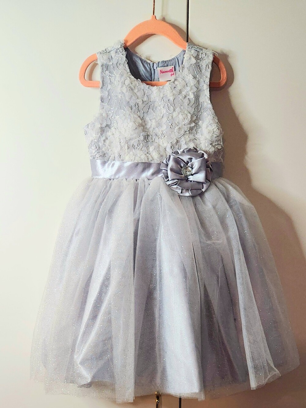 Girls Sparkle Lace Occasion Dress